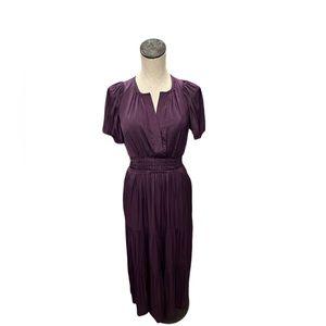 NWT Anthropologie purple long maxi dress size XS